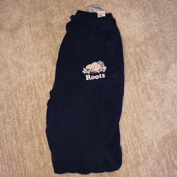 Womens Navy Blue Roots Sweatpants 